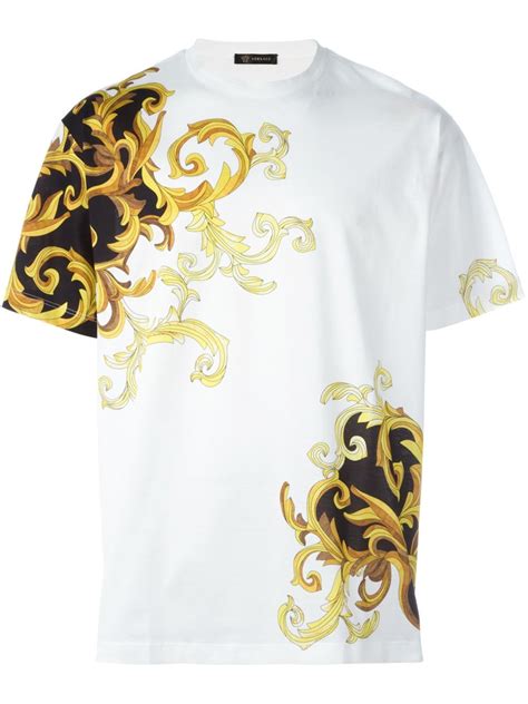 versace shirts for men white